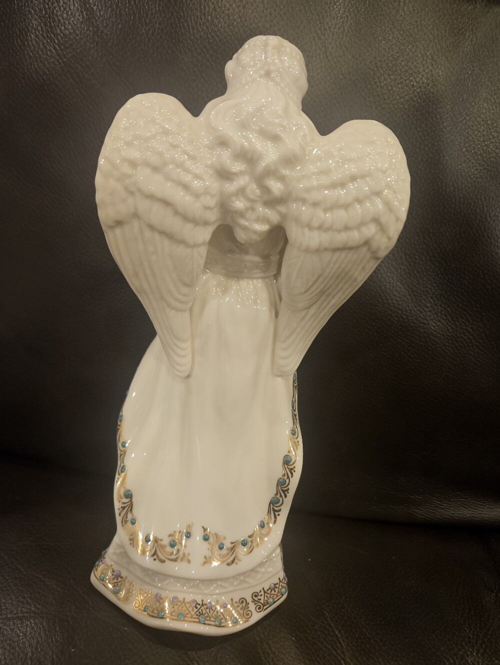 Lenox Jewel Collection White Porcelain "Angel of Love" Figurine - Picture 3 of 7